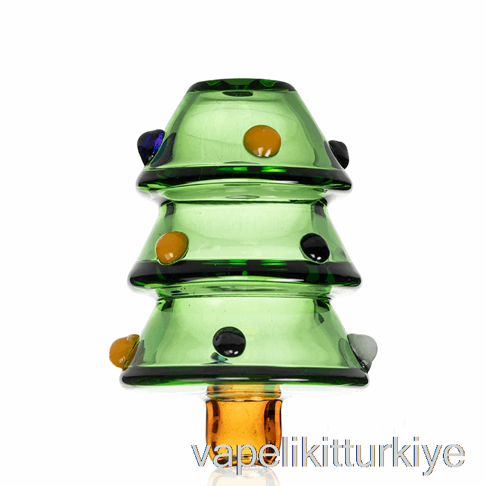 Elektronik Sigara Kalemi Vape Mate Kenevir Yılbaşı Ağacı Cam Karbonhidrat Kapağı Yeşil
